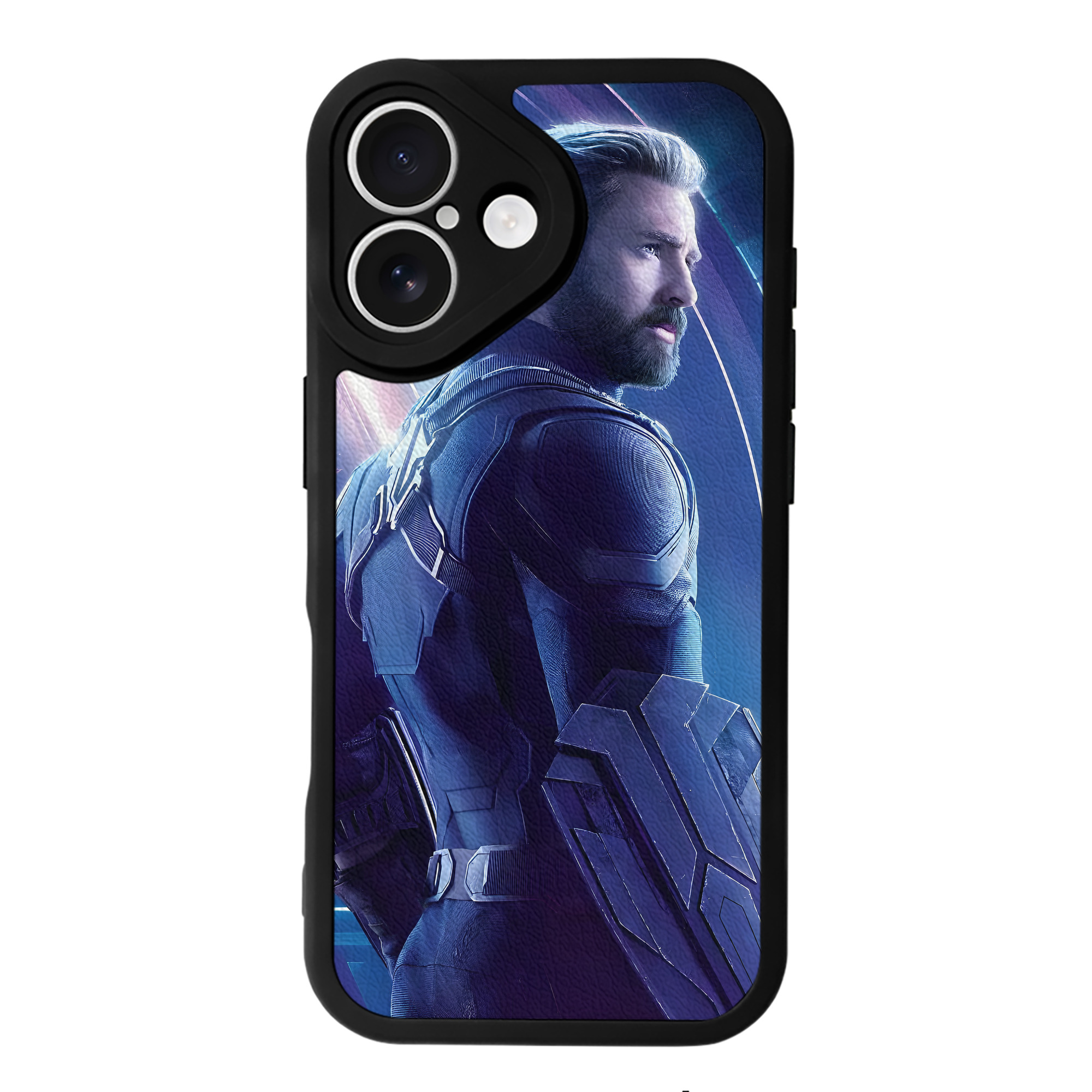 （画像用） アベンジャーズ The Avengers 【iPhone 16シリーズ対応】シリコンスマホケース（レザー調） 材質：シリコン